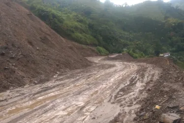 Este es el sector Buenavista, en donde se presentará el cierre de la vía. 