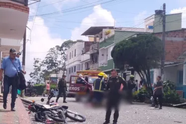 Este es el accidente en el que murió la persona por la explosión de la pólvora.