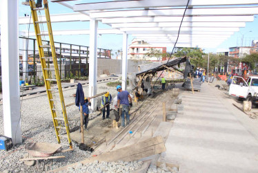 Así luce el Parque del Cuidado, cerca al SES Hospital de Caldas, que hace parte del contrato del bulevar de la 48. 