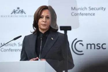 Kamala Harris en Alemania.