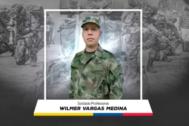 Soldado profesional Wilmer Vargas Medina.