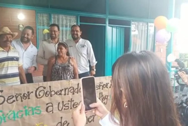 La casa está ubicada en la vereda La Cana del corregimiento de San Bartolomé.