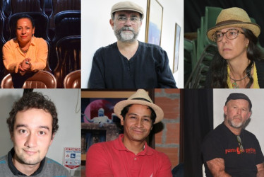 Los directores de las salas de teatro de Manizales.