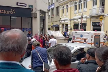 El sitio del accidente, una cuadra adelante de la Plaza de Bolívar. 