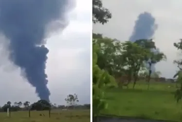 atentado contra el oleoducto Caño Limón-Coveñas, en el municipio de Cubará, (Boyacá).