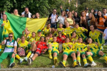La selección departamental sub-13 femenina de Caldas.