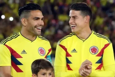 Radamel Falcao y James Rodríguez.