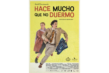 Póster de la película Hace mucho que no duermo, del director colomboargentino, Agustín Godoy.