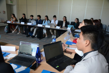 La actividad se desarrolló en cuatro aulas de la Universidad Autónoma de Manizales.