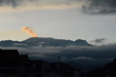 Imagen registrada el 10 de abril desde Manizales. 