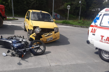 El accidente ocurrió en la calle 49 con carrera 13 de la capital caldense.