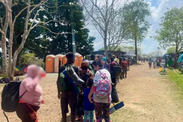 Por nacionalidad, entre los migrantes que han cruzado el Darién este año predominan los de Venezuela con un total al 31 de marzo de 30.250, seguidos de Haití con 23.640