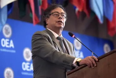 Gustavo Petro en la OEA. 