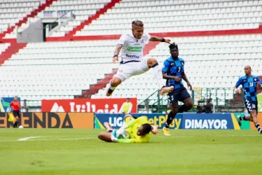 Dayro Moreno fue el protagonista del partido, logró el gol del Once y tuvo varias opciones de lograr el triunfo. 