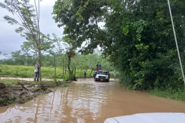 Inundaciones en Viterbo este jueves.