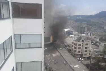 En esta edificación se presentó el incendio de este jueves en Manizales. 