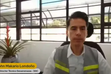 John Makario Londoño, director de Geoamenazas del Servicio Geológico Colombiano.