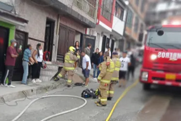 En esta cuadra se presentó el incendio en el barrio 20 de Julio de Manizales. 