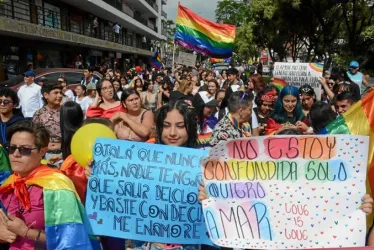 Los carteles fueron una manera de los participantes de expresar sus sentimientos.