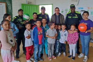 Alegría para los niños de San Francisco (Castilla), corregimiento de Pácora