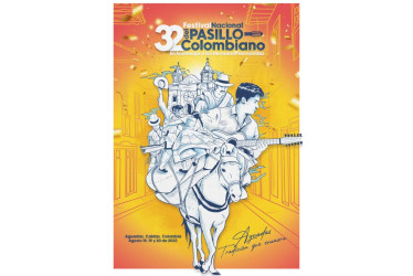 Imagen oficial de la edición 32 del Festival Nacional del Pasillo.