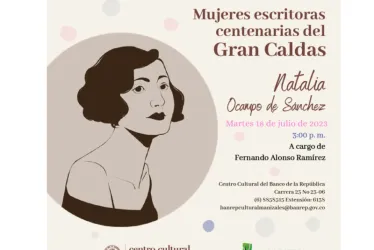 Conferencia de Natalia Ocampo de Sánchez a cargo de Fernando- Alonso Ramírez.