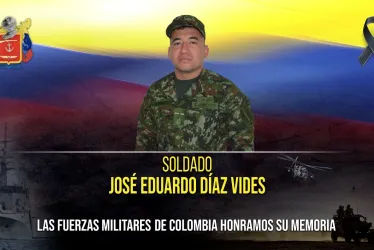 Soldado profesional José Díaz Vides.