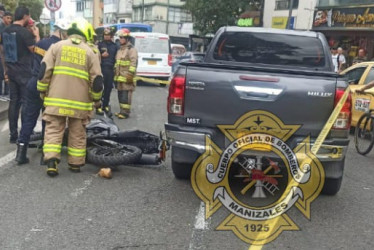 Este es el choque en el que perdió la vida el motociclista. 