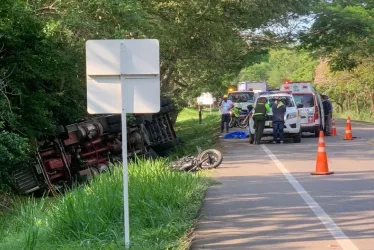 El accidente de tránsito en el que perdió la vida una mujer. 