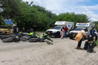 El accidente ocurrió en el cruce del barrio Los Andes, que conduce de La Dorada a Norcasia. 