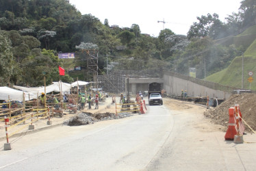 Esta es la obra que se adelanta en Los Cedros para construir un intercambiador vial.