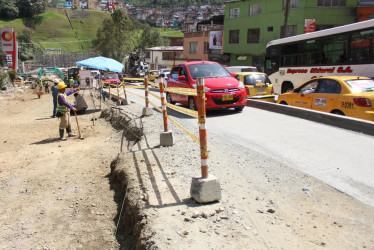 Así lucen hoy las obras en Los Cedros.