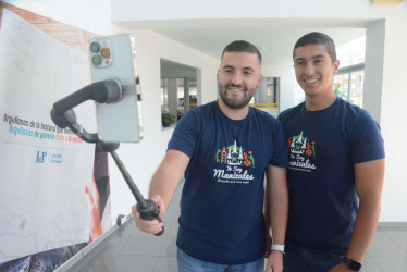 Fotos | Freddy Arango | LA PATRIA Daniel Hoyos y Luis Garzón crearon la empresa Yo Soy Manizales y también son amigos desde niños.