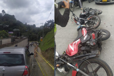 El choque ocurrió en la avenida Kevin Ángel, a la altura de la intersección que conduce al barrio Peralonso. 