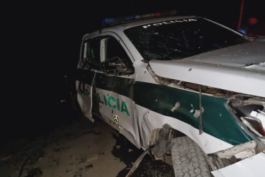 La patrulla de la Policía atacada en Nariño.