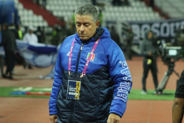 El antioqueño Pedro Sarmiento fue técnico del Once Caldas hasta este lunes.