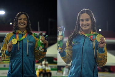 Las nadadoras Stefanía Gómez y Valentina Becerra le dan dos medallas de oro a Caldas