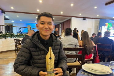 Luis Fernando Trejos, reportero gráfico de LA PATRIA, se llevó el premio al mejor trabajo de fotografía en la categoría profesional del Premio de Periodismo Ciudad de Manizales Orlando Sierra Hernández.