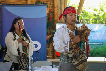 La audiencia se realizó durante dos días en Riosucio. Rituales de armonización y testimonios de familias de desaparecidos hicieron parte del encuentro.