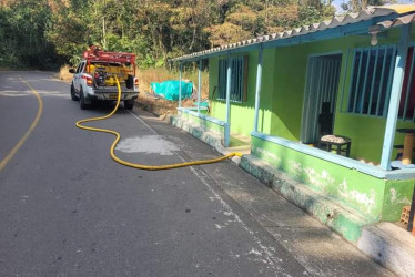 Abastecimiento de agua en vereda de San José (Caldas). 