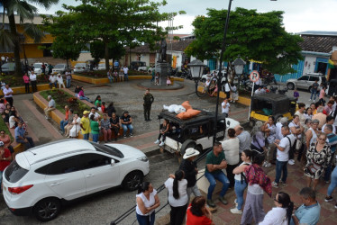 En Belalcázar está ubicado el Cristo Rey como un atractivo turístico de Caldas. En la imagen, un parque del municipio.