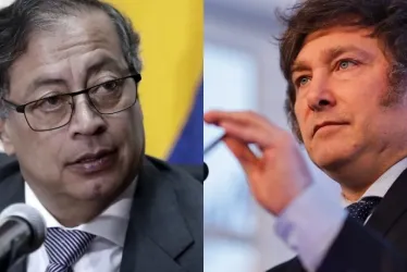 Las relaciones tirantes se mantienen y aumentaron con las declaraciones de Milei este fin de semana. En la foto, los presidentes de Argentina, Javier Milei (derecha), y de Colombia, Gustavo Petro.