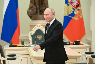 Vladímir Putin, presidente de Rusia. Con su reelección, estará en el cargo por seis años más.