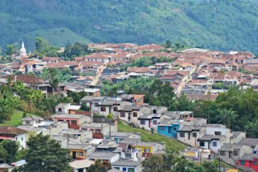 Panorámica del casco urbano de Salamina
