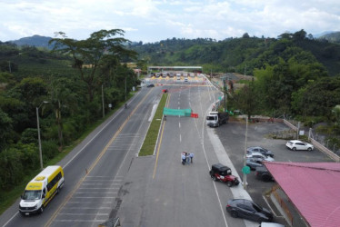 Peaje Tarapacá II, ubicado entre Chinchiná (Caldas) y Santa Rosa de Cabal (Risaralda).