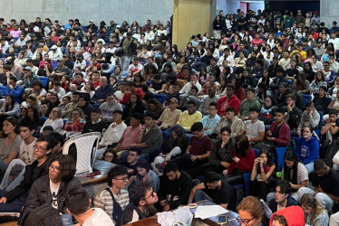 Los estudiantes tuvieron una asamblea en donde se discutió la situación de la Universidad Nacional y las medidas tomadas.