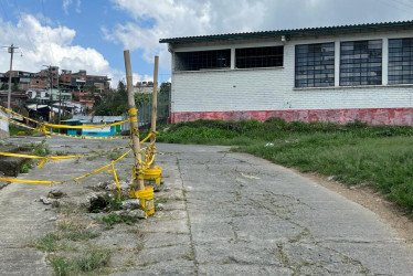 Así están actualmente  los trabajos. Foto Albeiro Rudas /Q'HUBO 