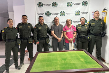 Los dos recapturados por la Policía en Aguadas (Caldas).