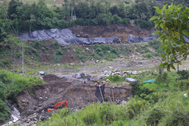 Así se ven los actuales avances de trabajos prioritarios y protección de orilla.