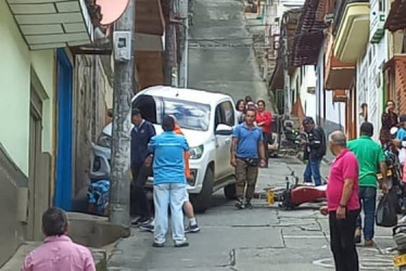 Así quedó la camioneta de la Alcaldía de Pácora luego del accidente. 